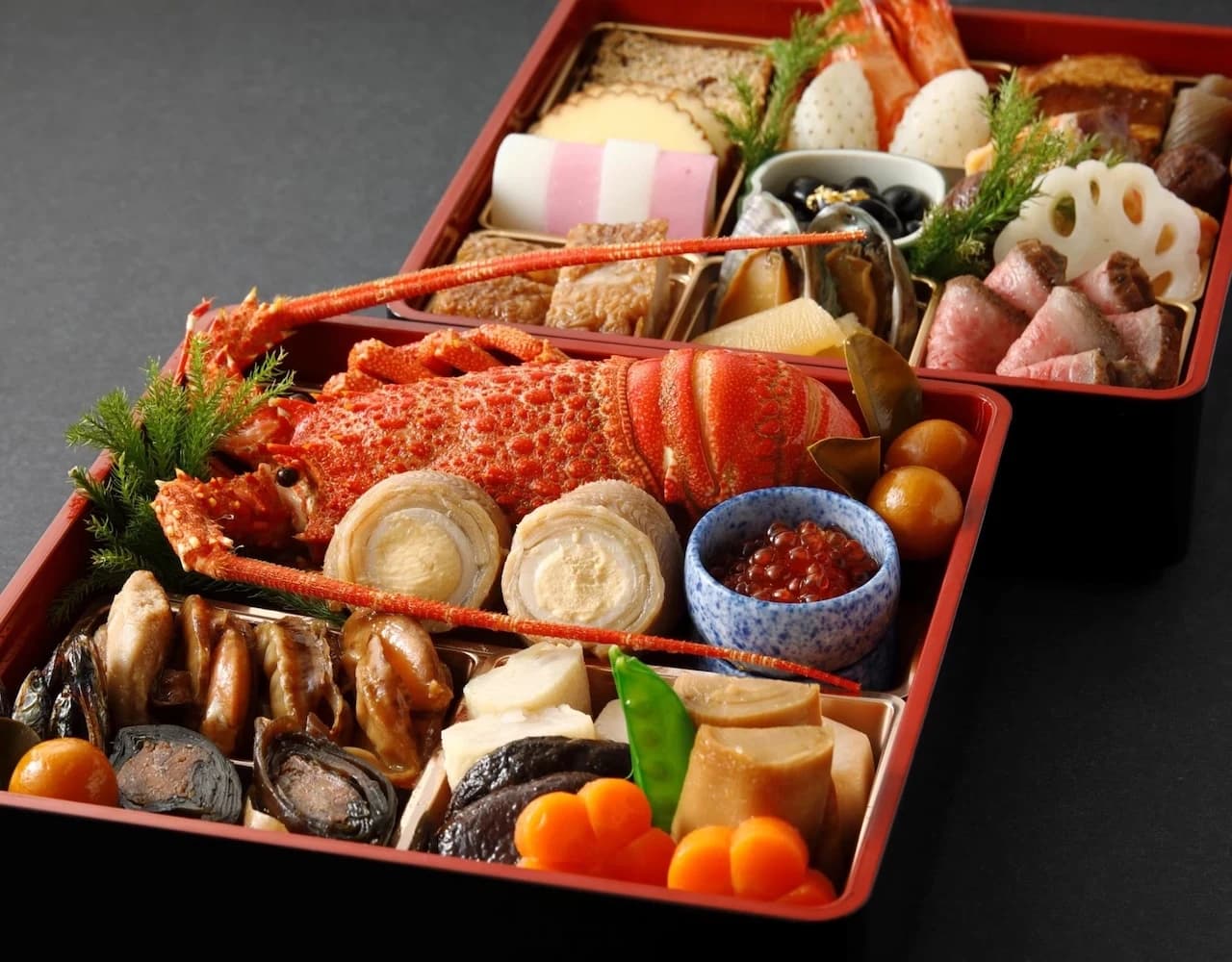 割烹神谷 特製おせち 盛り付け